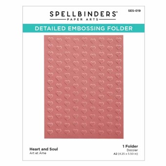 Heart and Soul Detailed Embossing Folder for 