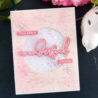 Hello, Friend Sentiments Glimmer Hot Foil Pla