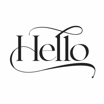 Hello Sentiment BetterPress Plate for Paper C