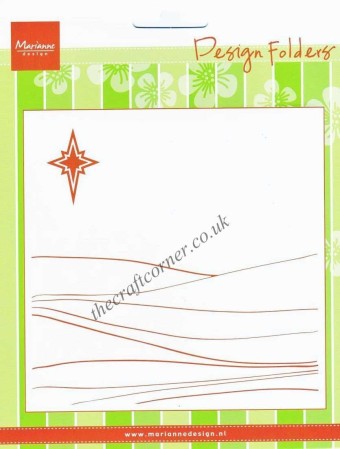 Hill Landscape & Bright Star Design Embossing