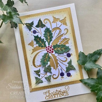 Holly Berries Paper Cut & Lift Craft Metal Di