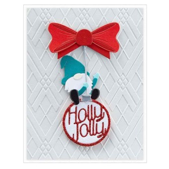 Holly Jolly Gnome Spellbinders Paper Craft Di