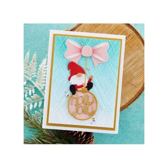 Holly Jolly Gnome Spellbinders Paper Craft Di