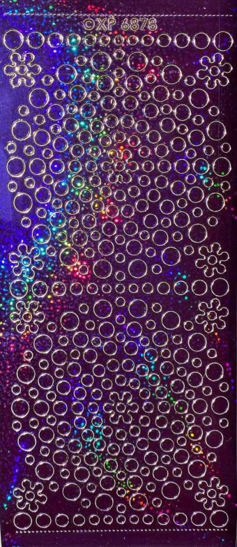 Holographic Polka Dot Peel Off Craft Sheet Al