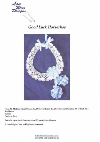 Horseshoe Wedding Torchon Bobbin Pattern