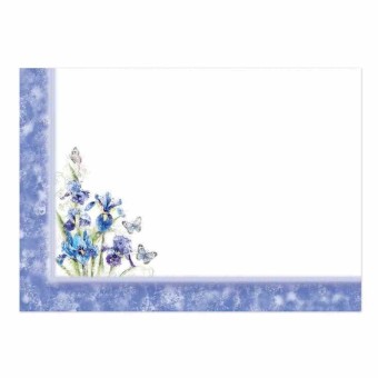 Indigo Bouquets Die Cut Luxury Topper Set For