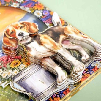 Jack Russell Terrier & Beagle Dog Tales Die C