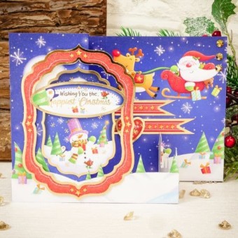 Jingle All The Way Luxury Topper Paper Craft 