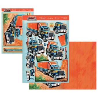 Keep On Truckin' Die Cut 3d Decoupage Craft P