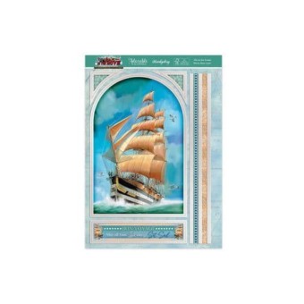 Life on the Ocean Wave Sailing Ship Die Cut 3