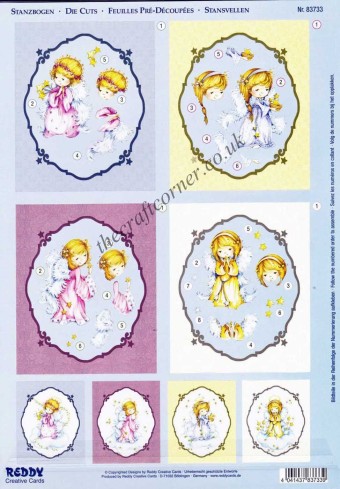 Little Angels Die Cut 3d Decoupage Double Pac