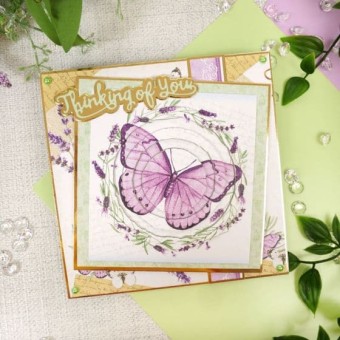 Little Book of Lavender Paper Crafts Toppers 