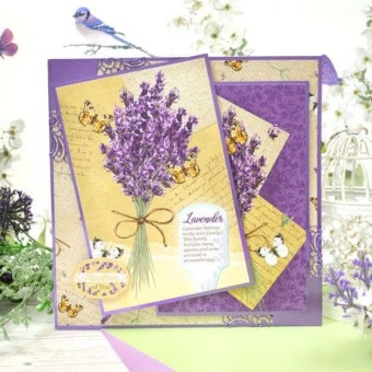 Little Book of Lavender Paper Crafts Toppers 