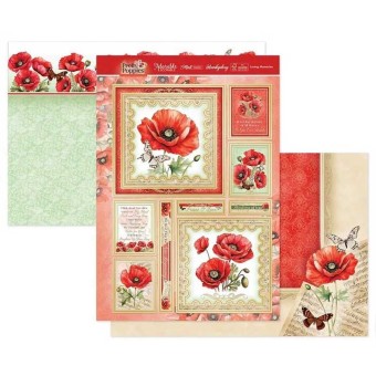 Loving Memories Pretty Poppies Die Cut Luxury