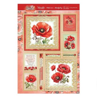 Loving Memories Pretty Poppies Die Cut Luxury