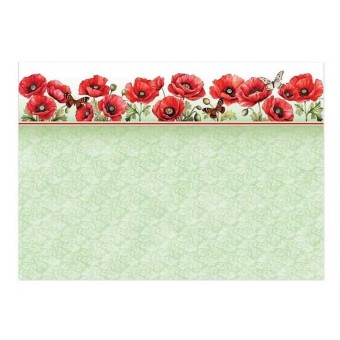 Loving Memories Pretty Poppies Die Cut Luxury