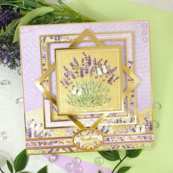 Made With Care Lavender Die Cut Luxury Topper