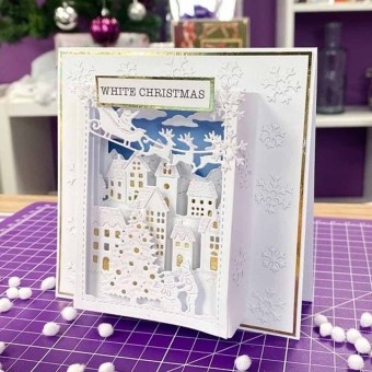 Magical Christmas Town Paper Craft Cutting Di