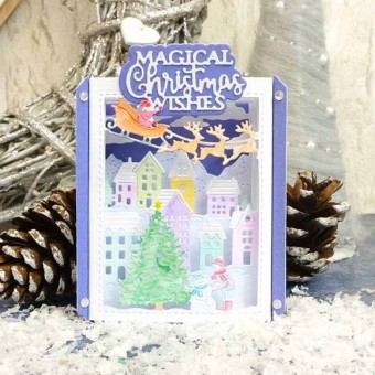 Magical Christmas Town Paper Craft Cutting Di