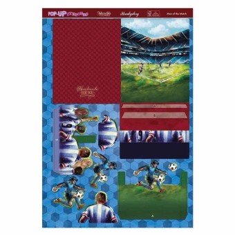 Man Of The Match Football Pop Up Stepper Card