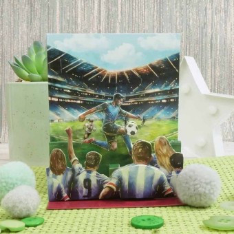 Man Of The Match Football Pop Up Stepper Card