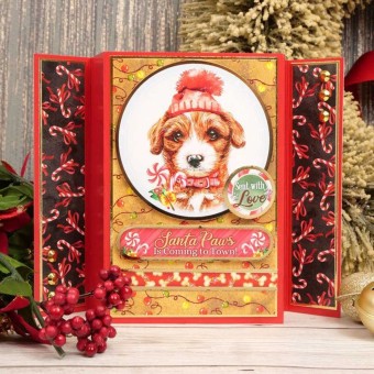 Merry Woofmas! Pawsome Portraits Dog Die Cut 