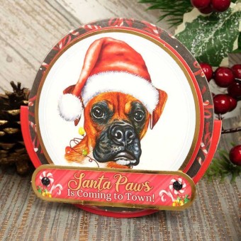 Merry Woofmas! Pawsome Portraits Dog Die Cut 