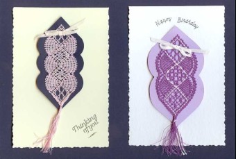 Mini Bookmarks Torchon Bobbin Lace Pattern