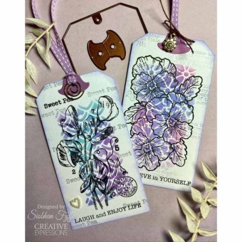 Mini Violet Clear Rubber Stamp by Francoise R