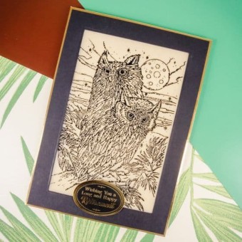 Moonlit Owls Clear Rubber Stamps by Hunkydory