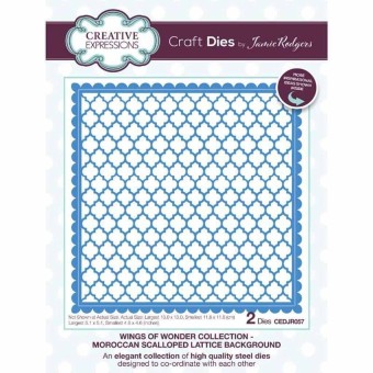 Moroccan Scalloped Lattice Background - Wings