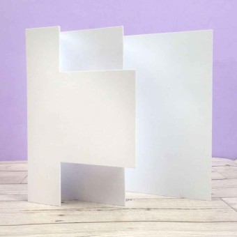 Multi-Fold Panel Card Luxury Shaped Card Blan