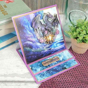 Mystic Moonlight Dragon & Wolf Die Cut 3d Dec