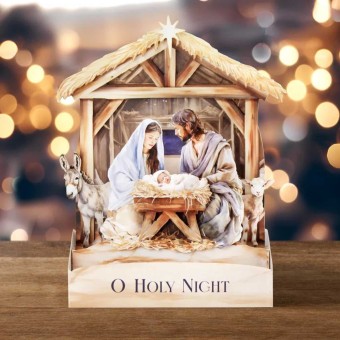 Nativity Scenes Die Cut Pop Up Card Making Ki