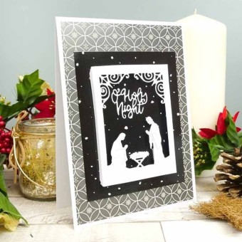 O' Holy Night Nativity Paper Craft Cutting Di