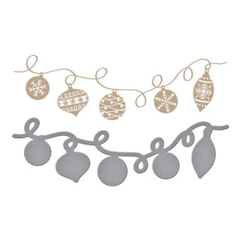 Ornament Bauble String Spellbinders Hot Foil 