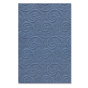 Ornamental Spiral 3d Sizzix Embossing Folder 