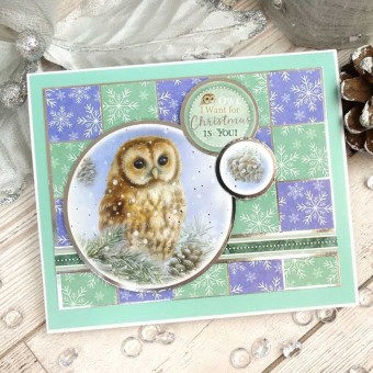 Owl I Want For Christmas Barn Owl Paper Craft