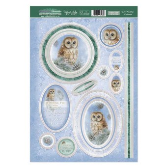 Owl I Want For Christmas Barn Owl Paper Craft