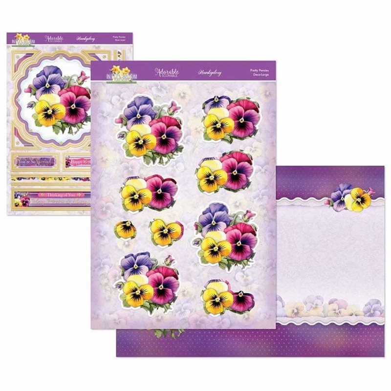 Pretty Pansies In Full Bloom Flower Deco-Larg