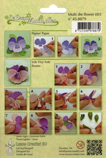 Pansy Metal Dies 3d Flower Cutting & Embossin