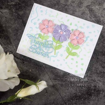 Party Confetti DL Stencil for Cardmaking & Pa