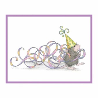 Party Streamers Cling Rubber Stamps By House-