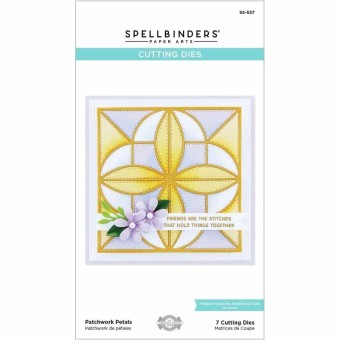 Patchwork Petals 7 Metal Craft Dies by Spellb