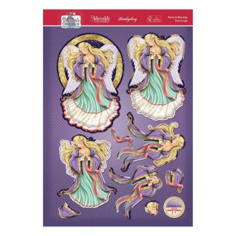 Peace & Blessings Angel Die Cut 3d Decoupage 