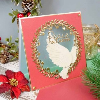 Peaceful Dove Paper Craft  Metal Cutting Dies