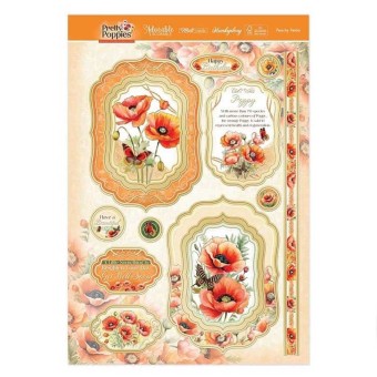 Peachy Petals Pretty Poppies Die Cut Luxury T