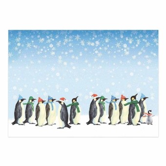 Penguin Parade Deco-Large Die Cut 3d Decoupag