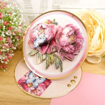 Peony Posy In Full Bloom Deco-Large Die Cut 3