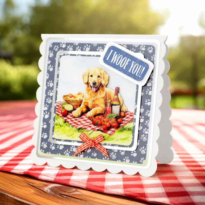 Picnic Pups Die Cut Toppers & 3d Decoupage Co